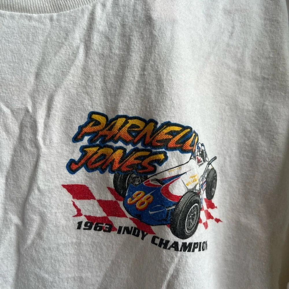 BRAND NEW - never worn. Vintage inspired Indy 500 White Graphic‎ T-Shirt